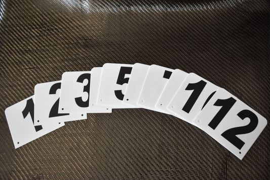 NUMBER PLATES SET 1-12